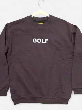 Golf Wang Black Crewneck Sweatshirt with White Logo